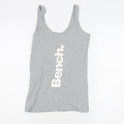 Bench Women's Grey Cotton Tank Top XS Casual
