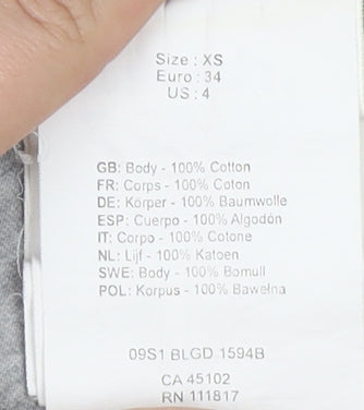 Bench Women's Grey Cotton Tank Top XS Casual