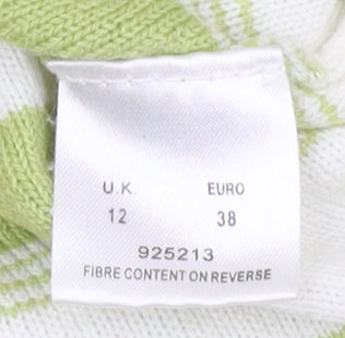 Eastex Women's Green Striped Pullover Jumper Size 12