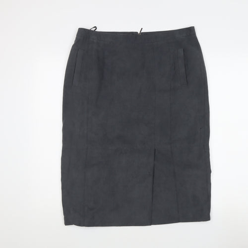 Laura Ashley Women's Black Midi Pencil Skirt, UK 14