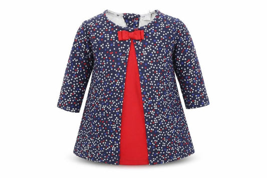 Front view of Jasper Conran unisex multicoloured floral 0-3m dress
