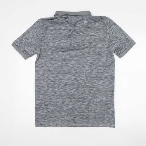 McKenzie Men's Grey Polo Shirt, Size L, Short Sleeve