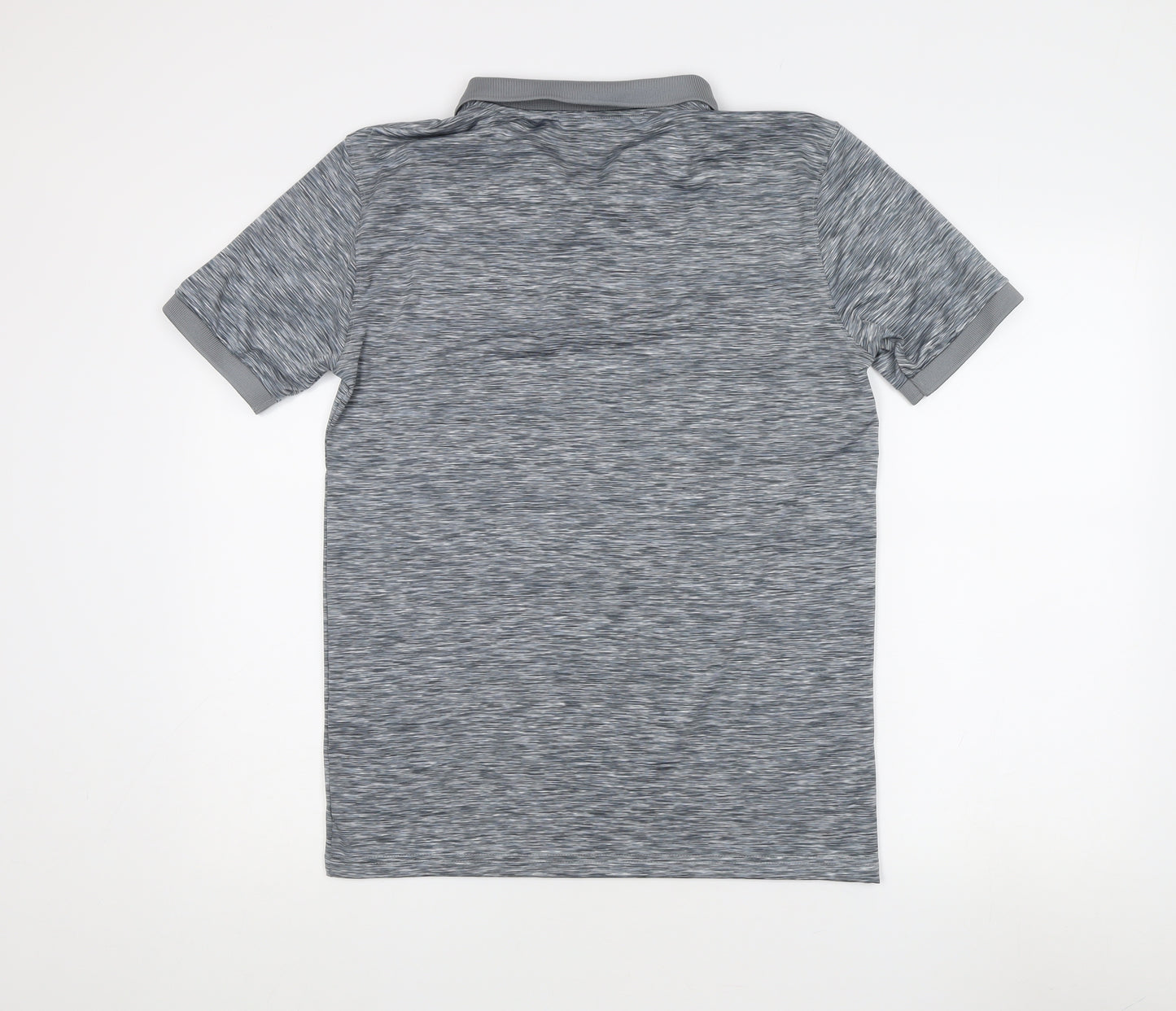 McKenzie Men's Grey Polo Shirt, Size L, Short Sleeve