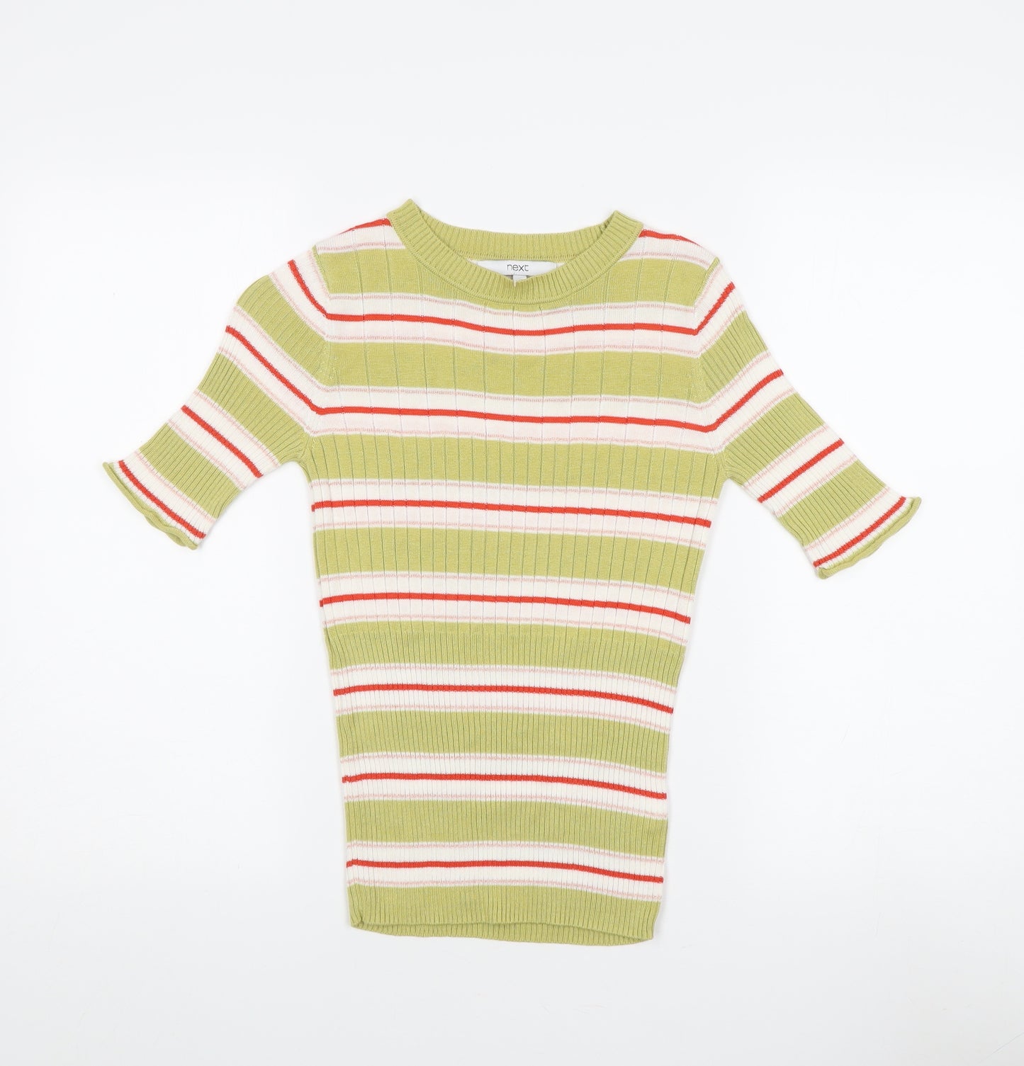 Next Women's Striped Jersey Top, Size 8 - Multicoloured