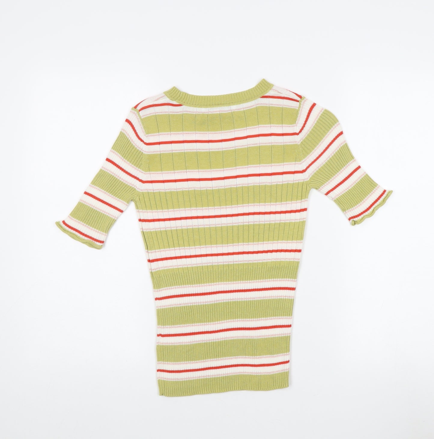 Next Women's Striped Jersey Top, Size 8 - Multicoloured