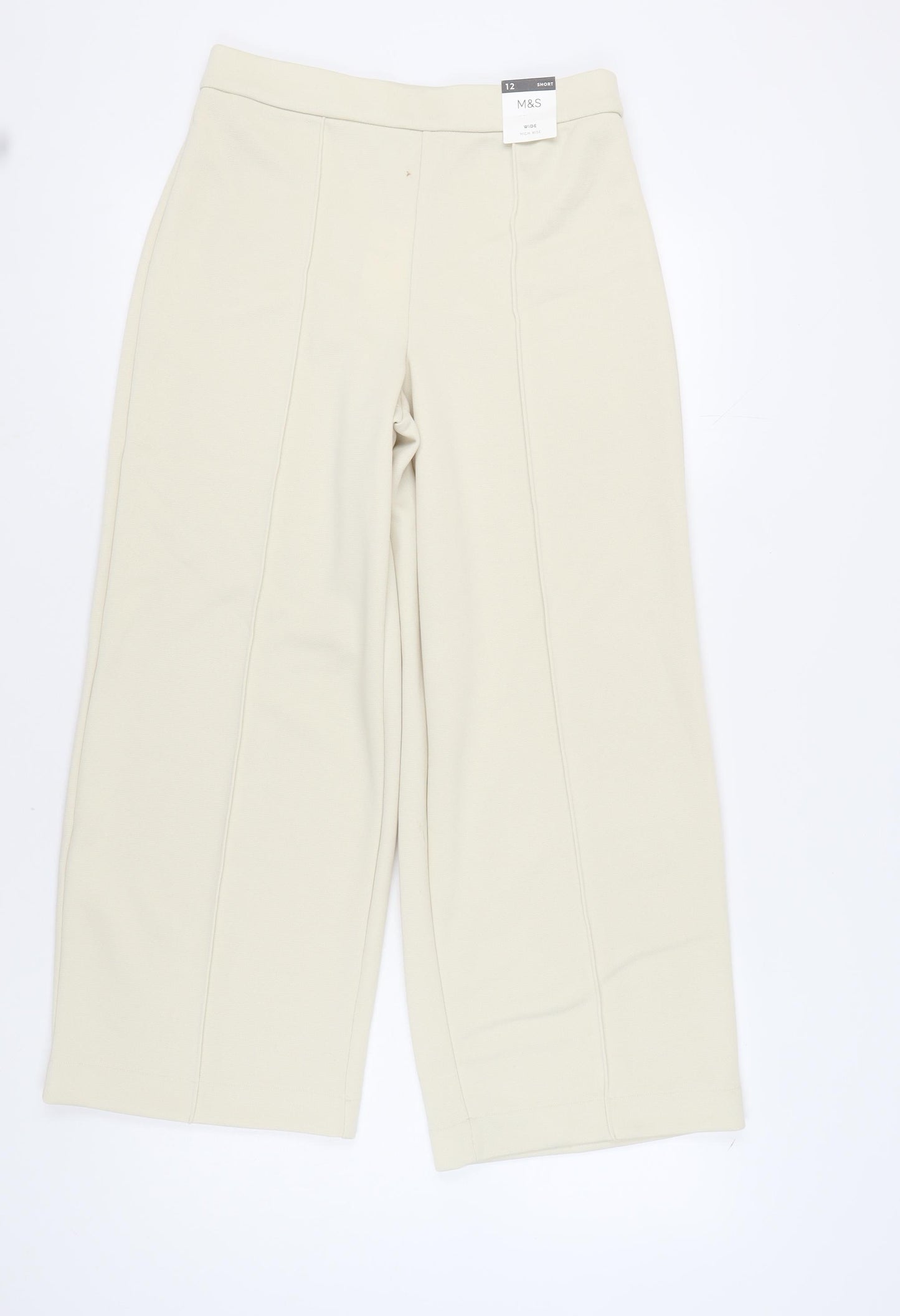 Marks and Spencer Women's Ivory Trousers Size 12