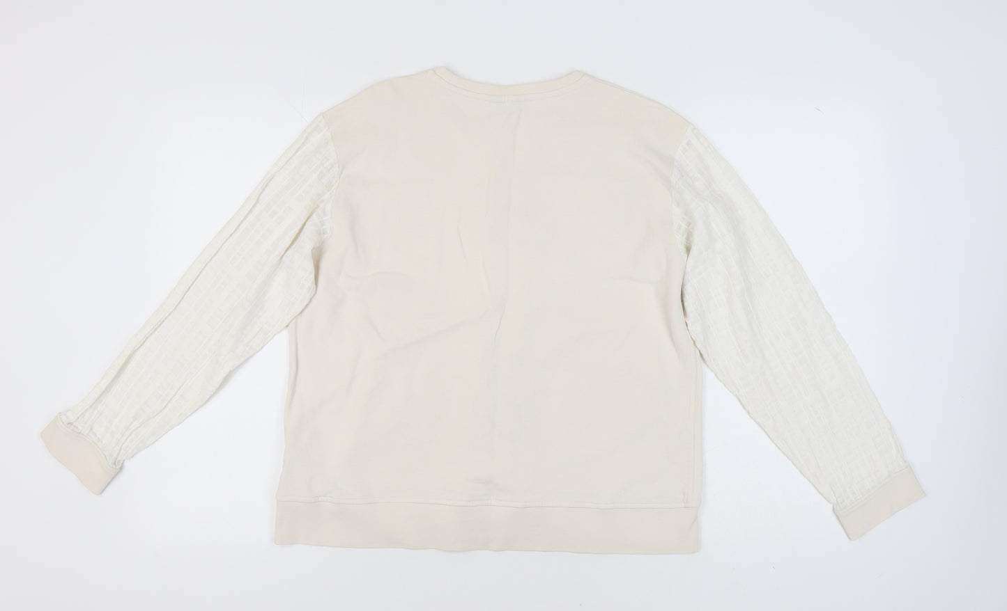 Saint + Sofia Women's Ivory Pullover Sweatshirt UK 16