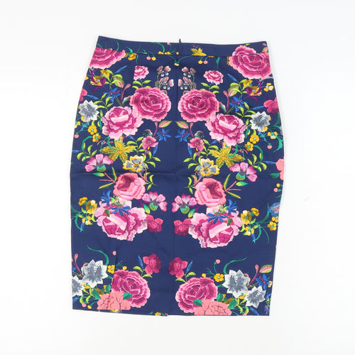 Zara Basic Women's Multicoloured Floral Skirt, S