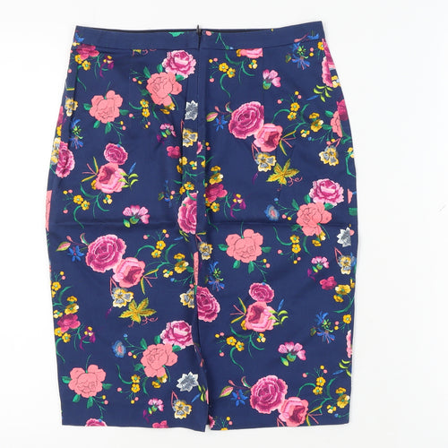 Zara Basic Women's Multicoloured Floral Skirt, S