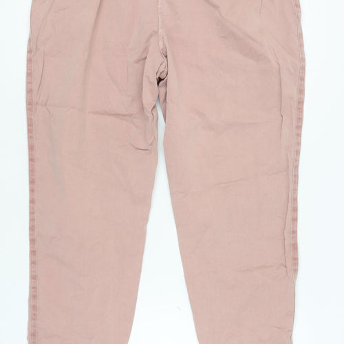 Marks and Spencer Women's Pink Chino Trousers Size 20