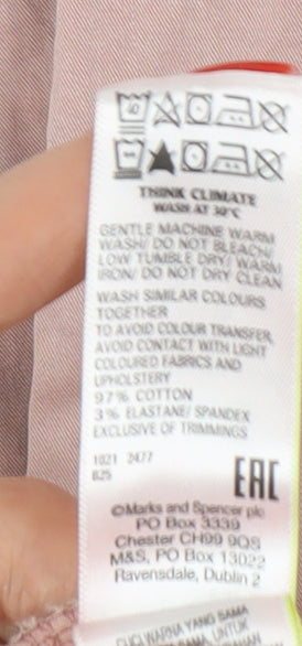 Marks and Spencer Women's Pink Chino Trousers Size 20