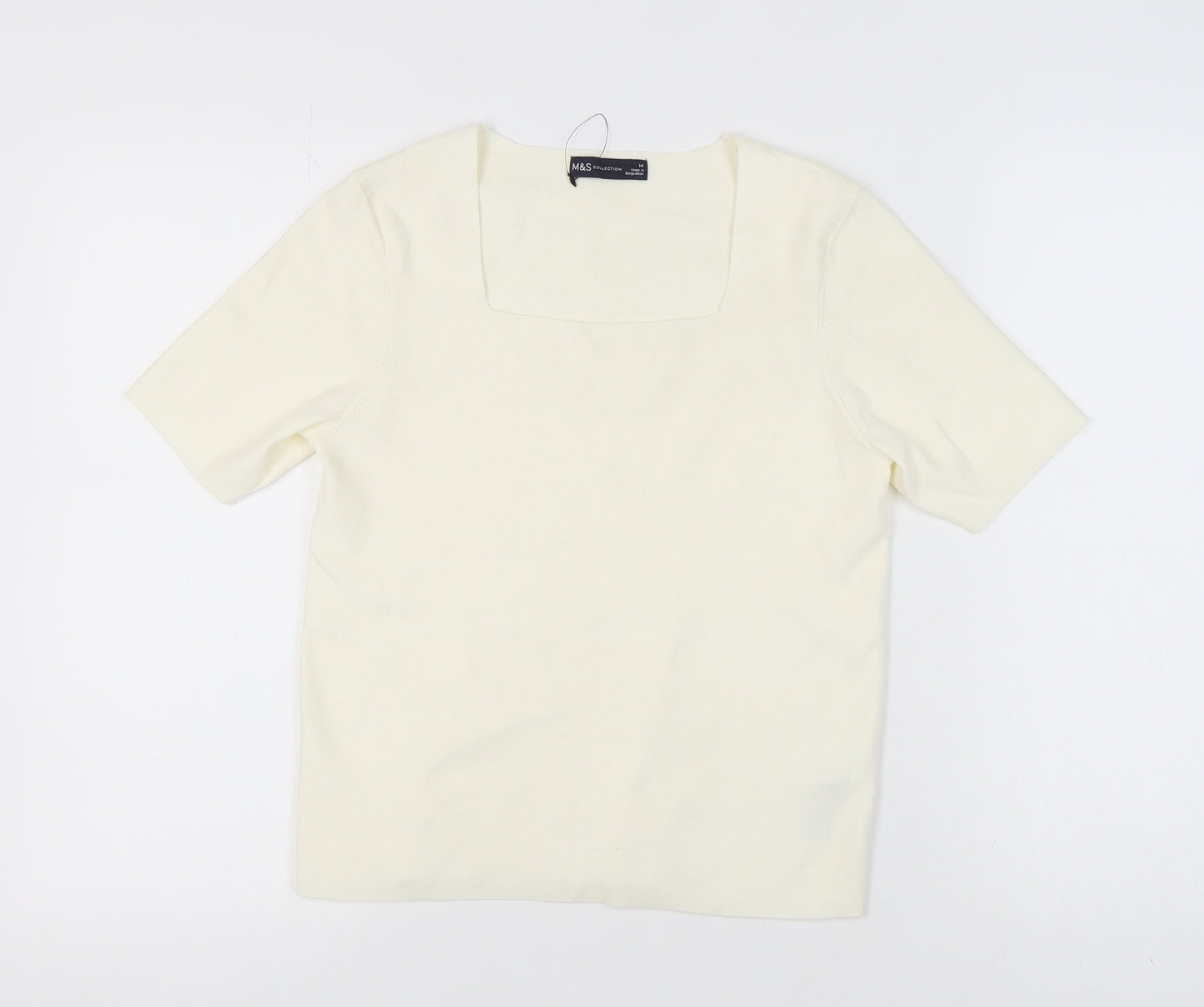 Marks and Spencer Women’s Ivory Jumper Square Neck