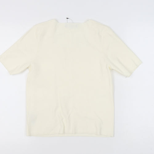 Marks and Spencer Women’s Ivory Jumper Square Neck