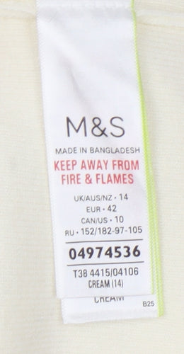 Marks and Spencer Women’s Ivory Jumper Square Neck