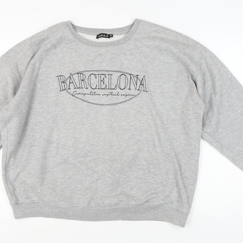 Lasula Women's Grey Pullover Sweatshirt Size 22