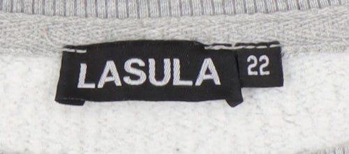 Lasula Women's Grey Pullover Sweatshirt Size 22