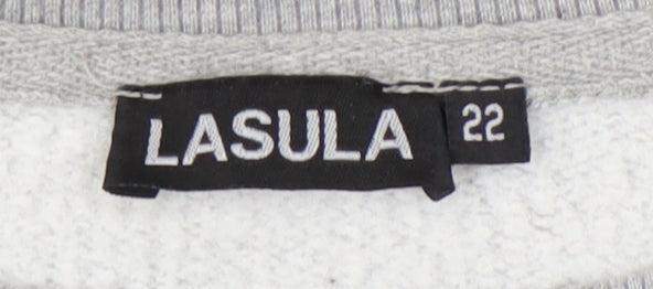 Lasula Women's Grey Pullover Sweatshirt Size 22