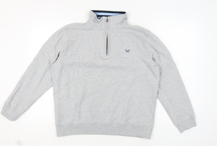 Crew Clothing Men’s Grey 1/4 Zip Sweatshirt XL