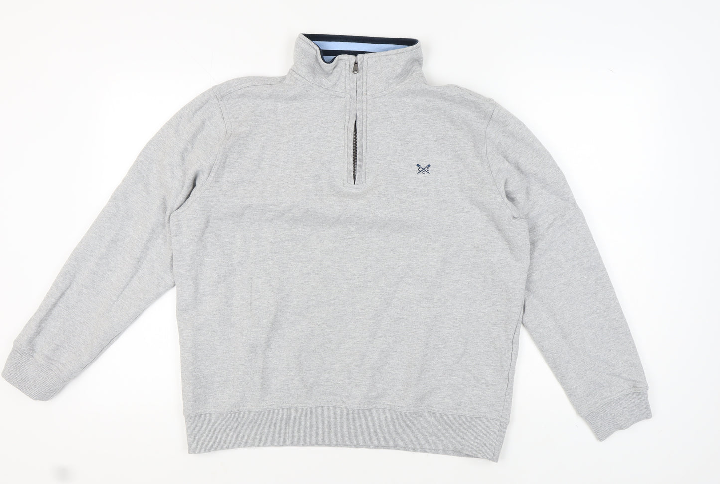 Crew Clothing Men’s Grey 1/4 Zip Sweatshirt XL