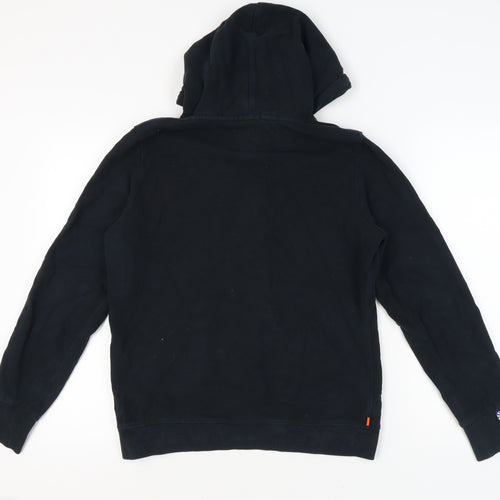 Superdry Unisex Black Pullover Hoodie L Casual