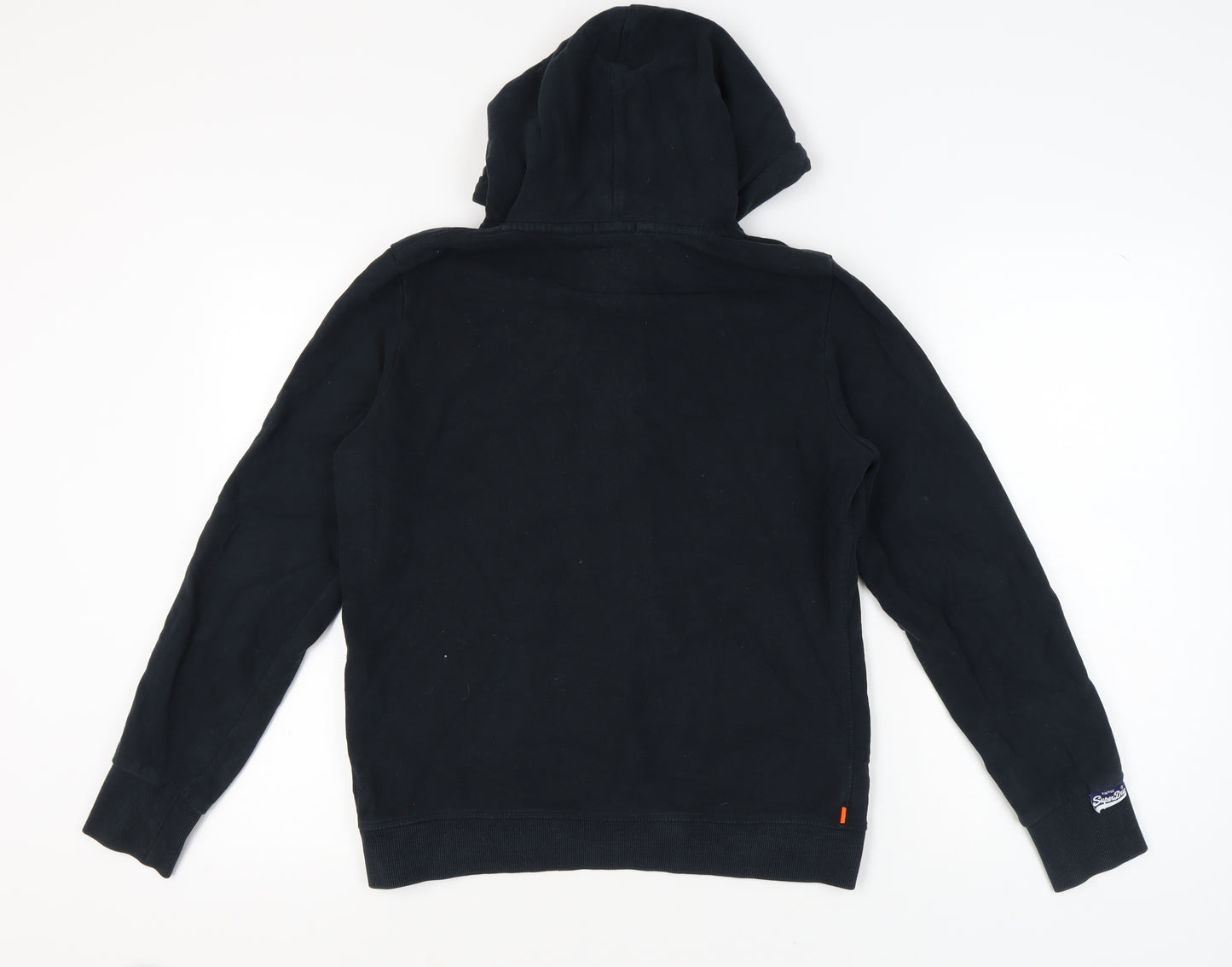 Superdry Unisex Black Pullover Hoodie L Casual