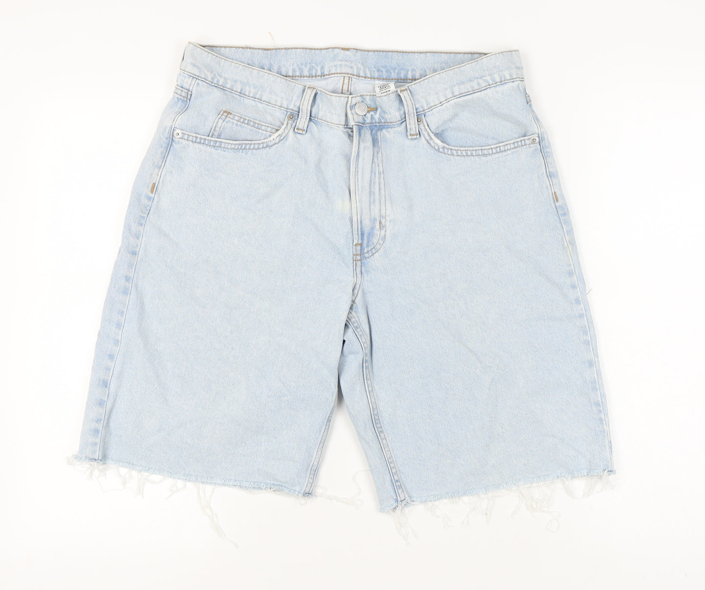 H&M Women's Blue Bermuda Denim Shorts Size 12