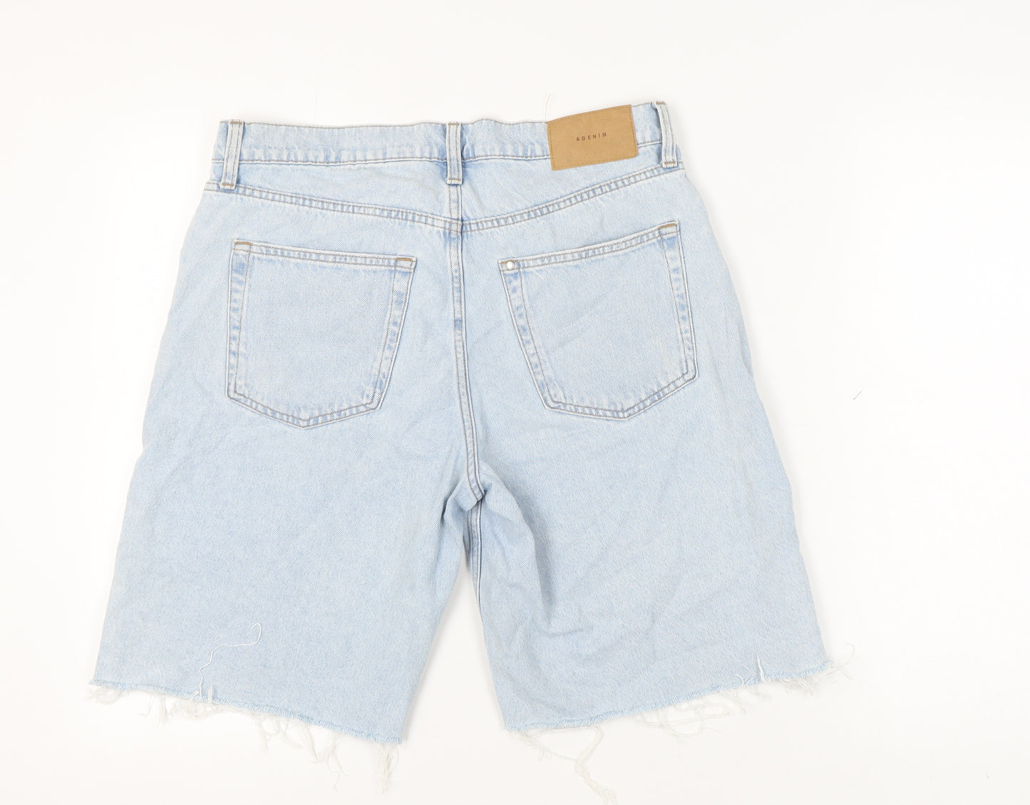 H&M Women's Blue Bermuda Denim Shorts Size 12