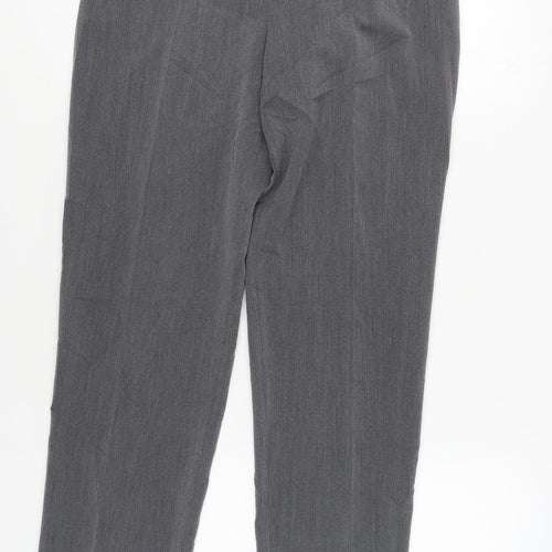 PINNS Women's Grey Straight Leg Trousers Size 14