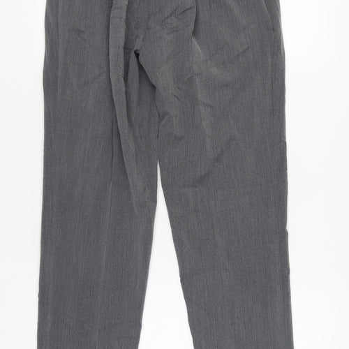 PINNS Women's Grey Straight Leg Trousers Size 14