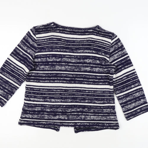 Per Una Women's Blue Striped Cardigan M