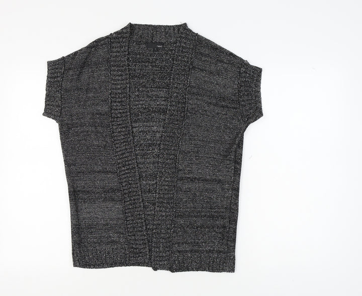 Next Women's Black Sleeveless Open Front Cardigan Size 14