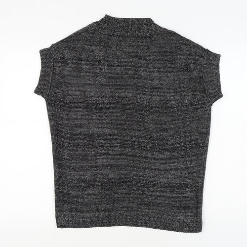 Next Women's Black Sleeveless Open Front Cardigan Size 14