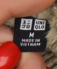 Uniqlo Men's Black Full Zip Hoodie - Size M