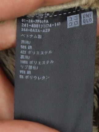 Uniqlo Men's Black Full Zip Hoodie - Size M