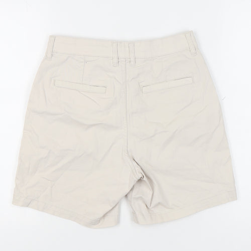 H&M Men's Beige Chino Shorts S Regular Fit