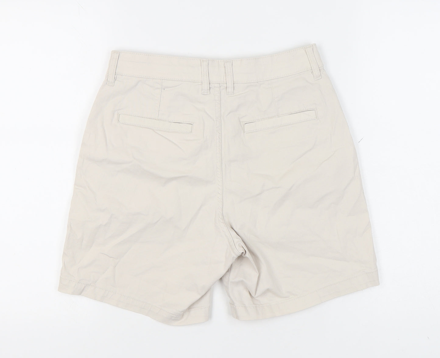 H&M Men's Beige Chino Shorts S Regular Fit