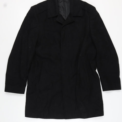 Scott & Taylor Men's Black Wool Overcoat Size M