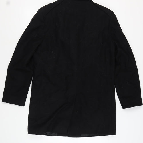 Scott & Taylor Men's Black Wool Overcoat Size M