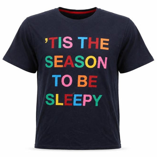 Marks and Spencer Men's Blue Cotton Funny T-Shirt M