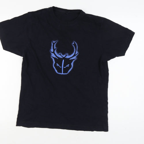 Continental Men's S Black Graphic Print T-Shirt