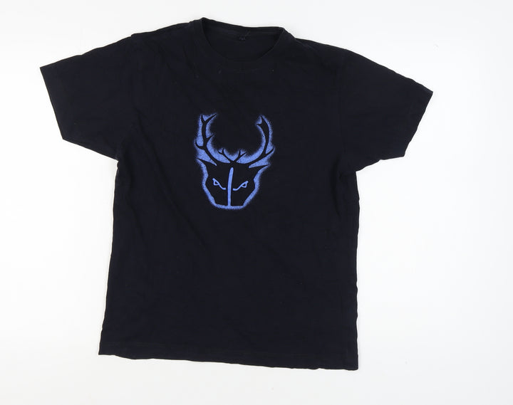 Continental Men's S Black Graphic Print T-Shirt