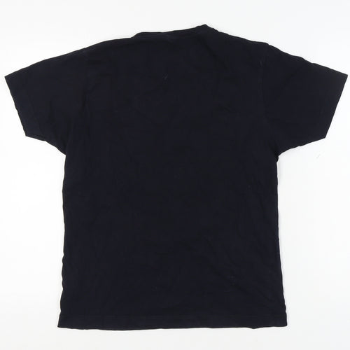 Continental Men's S Black Graphic Print T-Shirt