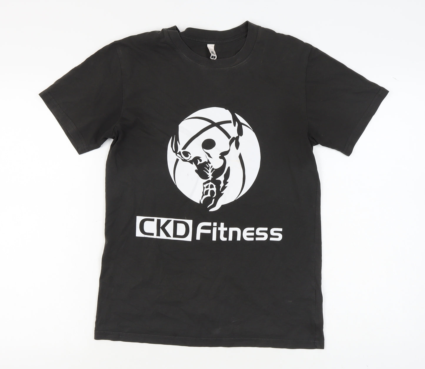 AS Colour Men's Black Fitness T-Shirt S Graphic Logo