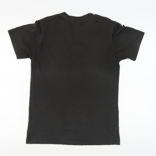 AS Colour Men's Black Fitness T-Shirt S Graphic Logo