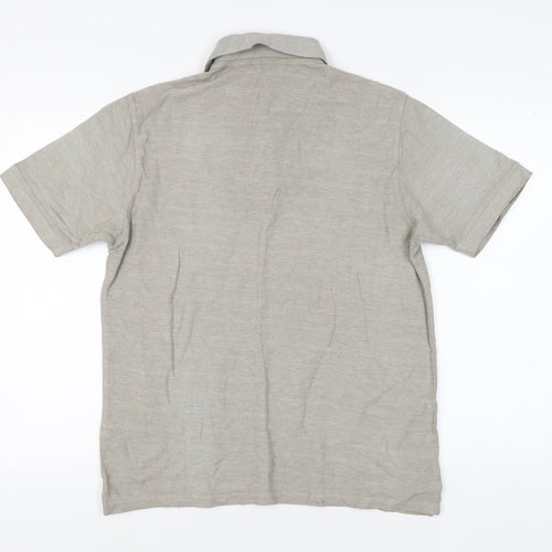 Marks and Spencer Men's Beige Polo Shirt M