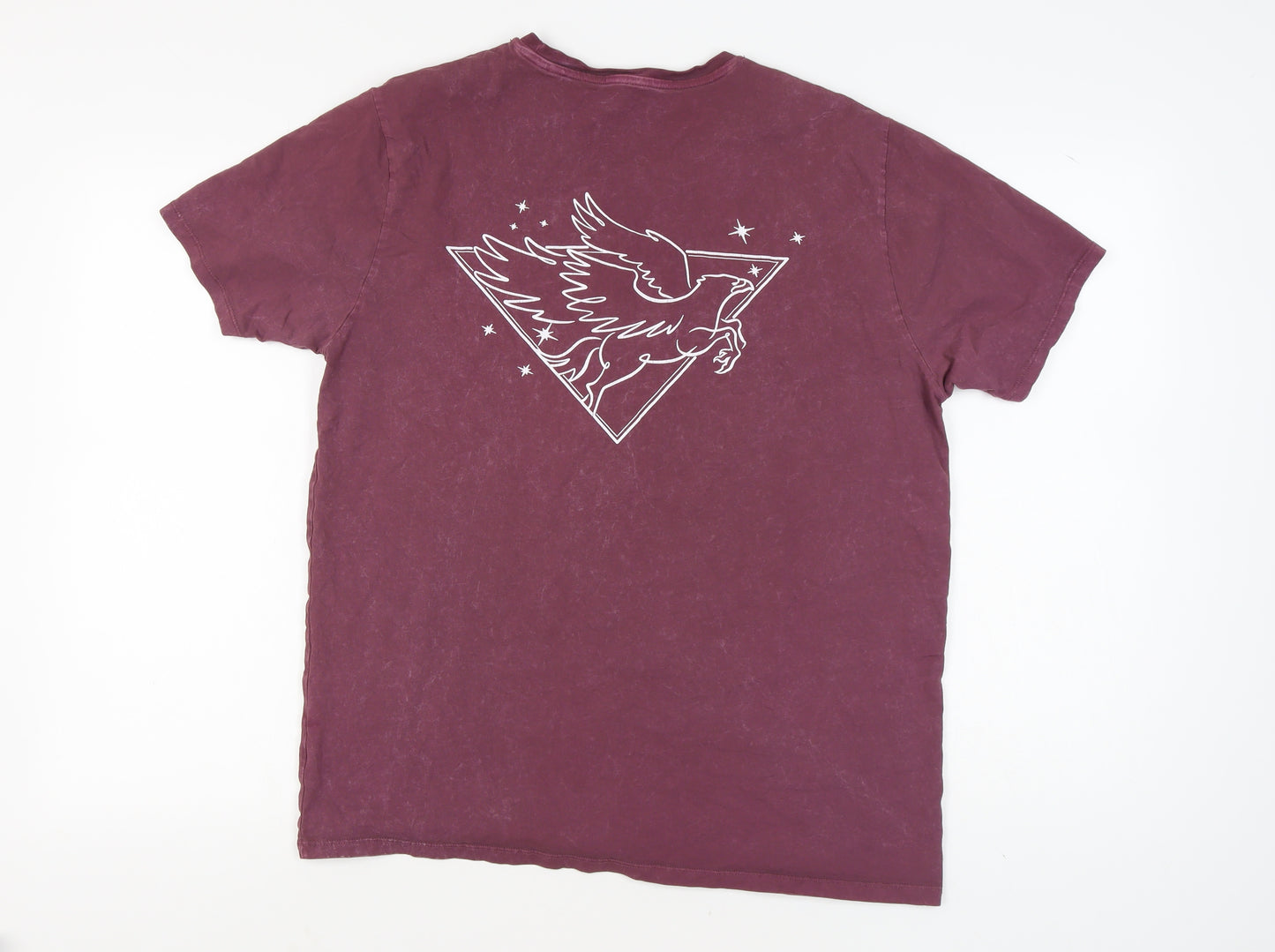 Harry Potter Purple T-Shirt L Men’s Logo Short Sleeve