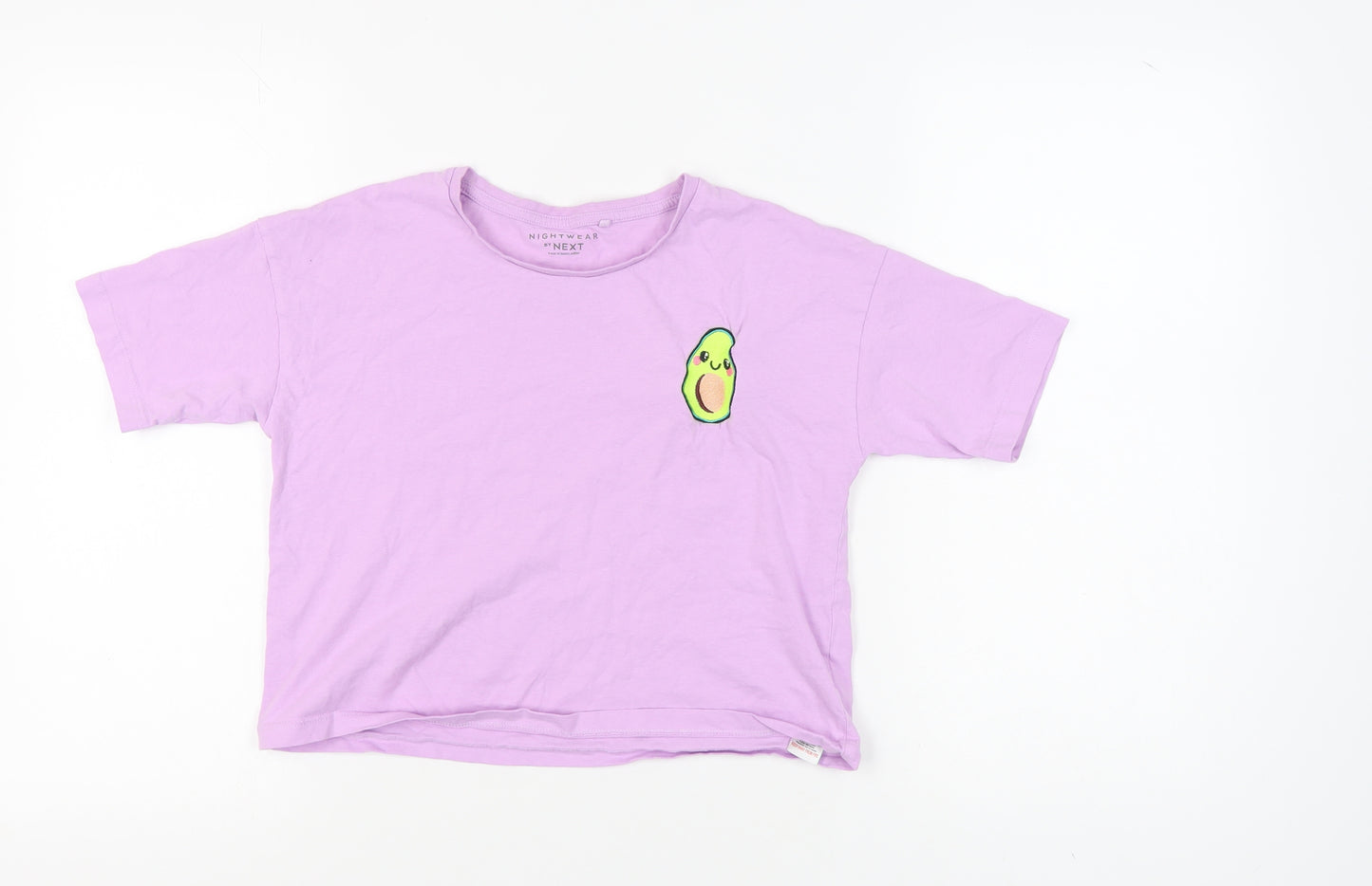 Next Girls Purple Basic T-Shirt Short Sleeve Cotton 11 Years