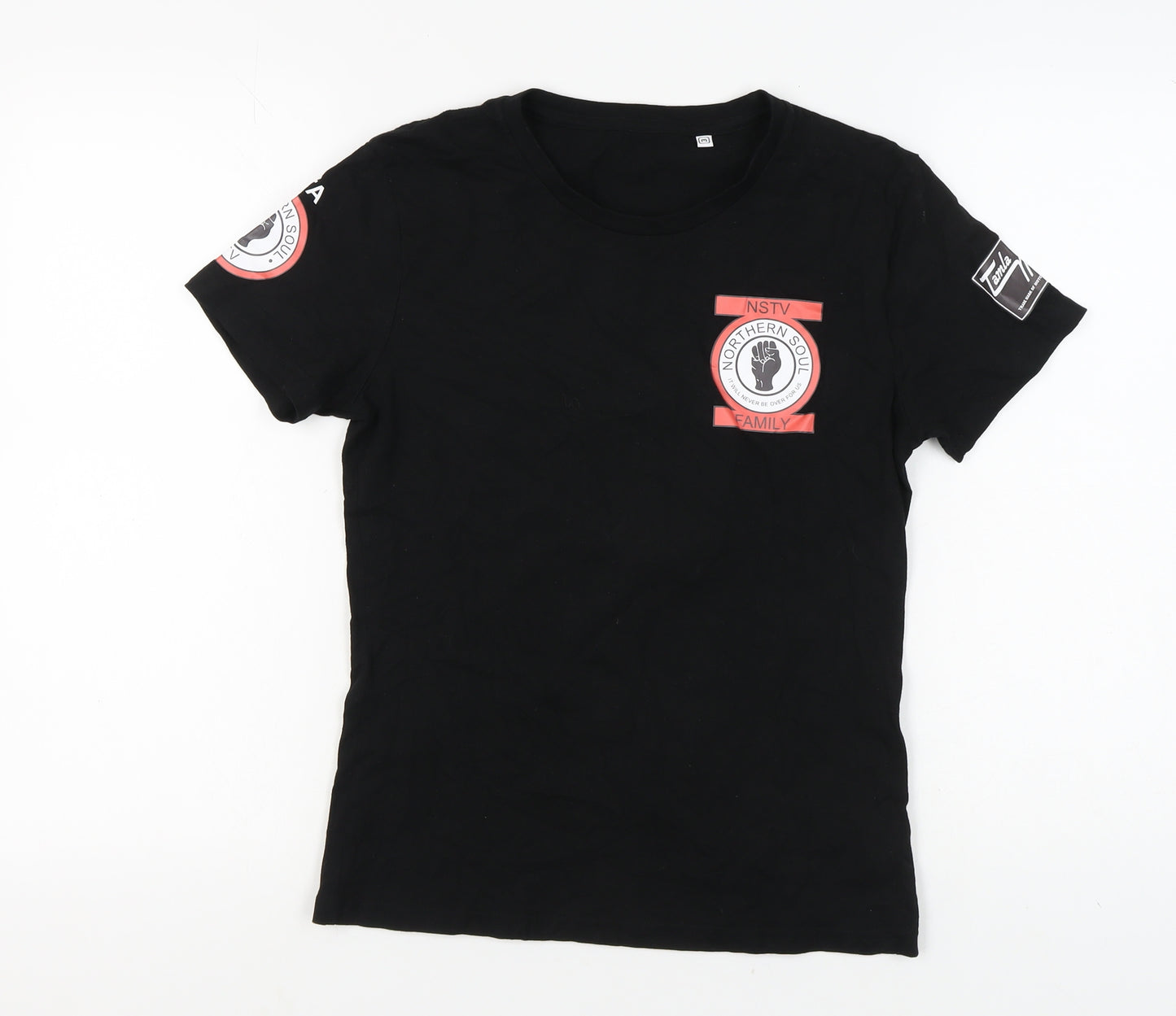 Tamla Motown Black Unisex M T-Shirt Short Sleeve