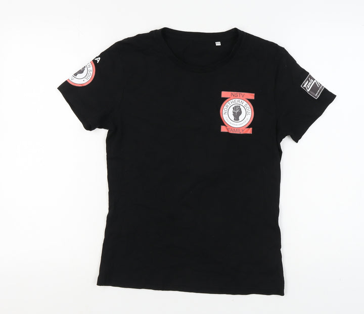 Tamla Motown Black Unisex M T-Shirt Short Sleeve