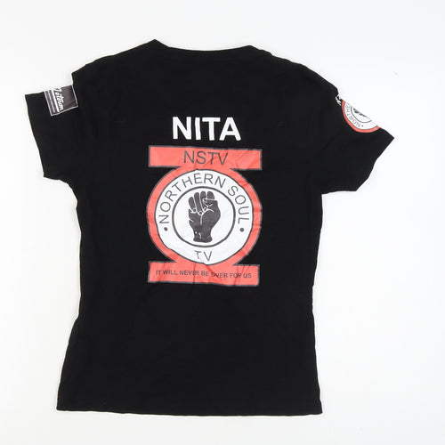 Tamla Motown Black Unisex M T-Shirt Short Sleeve